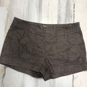 BCBG Generation Shorts  Brown Cuffed Cotton